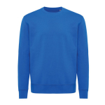 Sweat unisexe en coton recyclé, slim fit, 280 g/m², Iqoniq couleur bleu roi