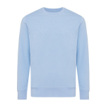 Sweat unisexe en coton recyclé, slim fit, 280 g/m², Iqoniq couleur cyan