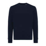 Sweat unisexe en coton recyclé, slim fit, 280 g/m², Iqoniq couleur bleu marine