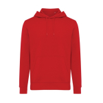 Sweat unisexe en coton recyclé, slim fit, 280 g/m², Iqoniq couleur rouge