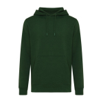 Sweat unisexe en coton recyclé, slim fit, 280 g/m², Iqoniq couleur vert foncé