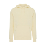 Sweat unisexe en coton recyclé, slim fit, 280 g/m², Iqoniq couleur jaune clair