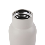 Bouteille thermos en inox recyclé à bouchon en bois et poignée 580ml couleur gris deuxième vue