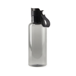 Bouteille en RPET pour boissons froides à anse de transport 600ml couleur noir