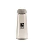 Bouteille conique en RPET avec bouchon ergonomique 57 ml couleur gris avec zone d'impression