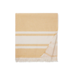 Serviette de plage style hammam en coton à séchage rapide 360 g/m² couleur jaune