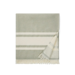 Serviette de plage style hammam en coton à séchage rapide 360 g/m² couleur vert