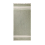 Serviette de plage style hammam en coton à séchage rapide 360 g/m² couleur vert troisième vue