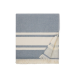 Serviette de plage style hammam en coton à séchage rapide 360 g/m² couleur bleu marine