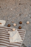 Jeu de pétanque en bois de pin idéal pour le plein air couleur marron