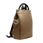 Sac à dos polyvalent exclusif en cuir synthétique avec compartiment PC couleur marron