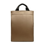 Sac à dos polyvalent exclusif en cuir synthétique avec compartiment PC couleur marron deuxième vue
