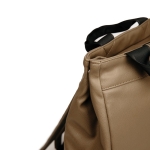 Sac à dos polyvalent exclusif en cuir synthétique avec compartiment PC couleur marron quatrième vue