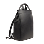 Sac à dos polyvalent exclusif en cuir synthétique avec compartiment PC couleur noir
