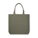 Sac fourre-tout en toile recyclée à longues anses 400 g/m² couleur vert