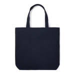 Sac fourre-tout en toile recyclée à longues anses 400 g/m² couleur bleu marine