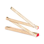 Règle pliante de charpentier en bois de 2 mètres couleur bois deuxième vue