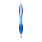 Stylos personnalisés pas chers pour entreprise avec Encre Noire Color couleur bleu pastel