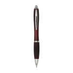 Stylos personnalisés pas chers pour entreprise avec Encre Noire Color couleur rouge désaturé
