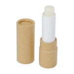 Baume à lèvres durable en papier recyclé avec protection SPF 15 couleur naturel