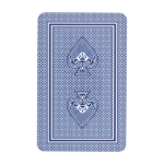 Jeu classique de 54 cartes dont 2 jokers dans une boîte en papier couleur blanc deuxième vue arrière