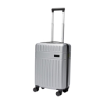 Valise trolley de cabine 20” avec roues pivotantes et capacité de 40L couleur argenté