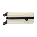 Valise trolley de cabine 20” avec roues pivotantes et capacité de 40L troisième vue frontale