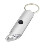 Lampe de poche en aluminium recyclé avec décapsuleur et mousqueton