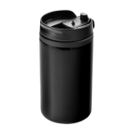 Gobelet isolant en acier inoxydable recyclé à couvercle à vis 250ml couleur noir