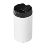 Gobelet isolant en acier inoxydable recyclé à couvercle à vis 250ml couleur blanc