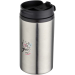 Gobelet isotherme en inox recyclé avec couvercle rotatif 250 ml vue avec impression sérigraphique