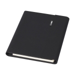 Porte-documents en polyester recyclé à porte-cartes et support mobile couleur noir
