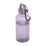 Bouteille promotionnelle en RPET sans BPA avec mousqueton 400 ml