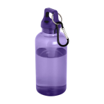Bouteille promotionnelle en RPET sans BPA avec mousqueton 400 ml