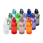 Bouteille promotionnelle en RPET sans BPA avec mousqueton 400 ml deuxième vue en couleurs