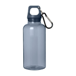 Bouteille promotionnelle en RPET sans BPA avec mousqueton 400 ml deuxième vue frontale