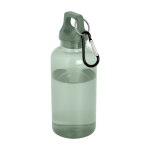 Bouteille promotionnelle en RPET sans BPA avec mousqueton 400 ml