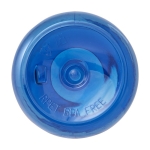 Bouteille en plastique recyclé transparent avec bouchon en bambou 1L couleur bleu troisième vue