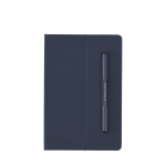 Carnet à logo écologique avec stylo intégré et pages rayées avec zone d'impression