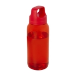 Bouteille en plastique recyclé à large poignée 500ml couleur rouge