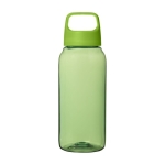 Bouteille en plastique recyclé à large poignée 500ml couleur vert deuxième vue frontale