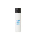 Bouteille thermos en acier inoxydable recyclé à ouverture bouton 450ml avec zone d'impression