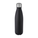 Bouteille en acier inoxydable recyclé à double paroi 500ml couleur noir