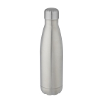 Bouteille en acier inoxydable recyclé à double paroi 500ml couleur argenté