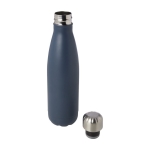 Bouteille en acier inoxydable recyclé à double paroi 500ml couleur bleu pétrole deuxième vue