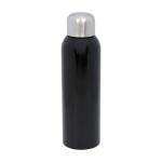 Grande bouteille en acier inoxydable recyclé avec bouchon à vis 820ml couleur noir