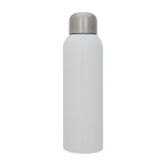 Grande bouteille en acier inoxydable recyclé avec bouchon à vis 820ml couleur blanc deuxième vue frontale