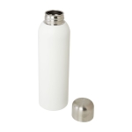 Grande bouteille en acier inoxydable recyclé avec bouchon à vis 820ml couleur blanc deuxième vue