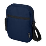 Sacoche en polyester recyclé déperlant avec poches couleur bleu marine