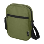 Sacoche en polyester recyclé déperlant avec poches couleur vert olive